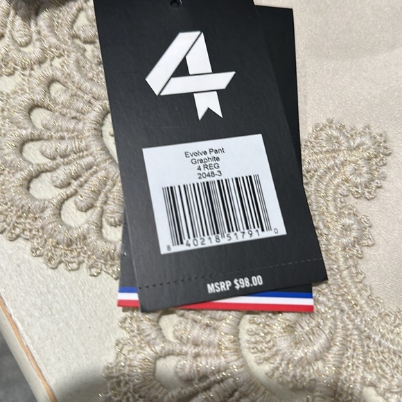 NWT Fourlaps Evolve Graphite Pants
5Pocket Style Stretch Hiking Workout size 4. - Picture 3 of 3